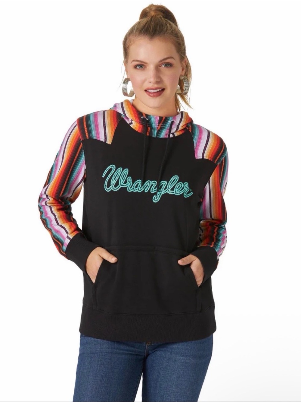 Western Aztec Country Wrangler Hoodie Women’s XL